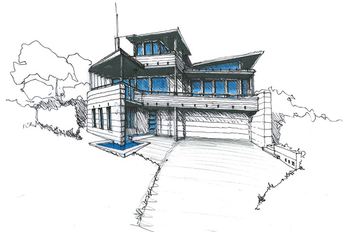 Mona Vale Residence - Perspective Drawing